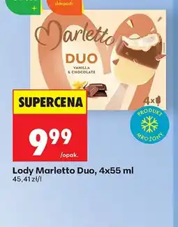Biedronka Lody Marletto Duo 4-pak oferta