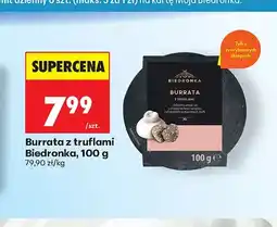 Biedronka Burrata z truflami Biedronka oferta