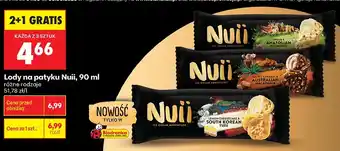 Biedronka Lody na patyku Nuii Salted Caramel & Australian Macadamia oferta