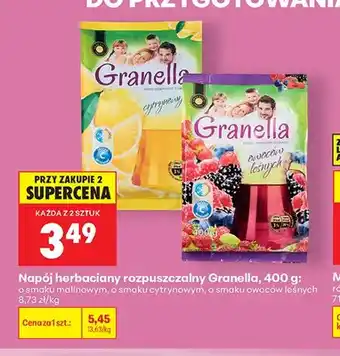 Biedronka Napój herbaciany rozpuszczalny Granella o smaku malinowym oferta