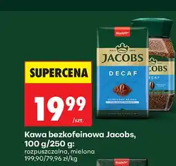 Biedronka Kawa bezkofeinowa mielona Jacobs oferta