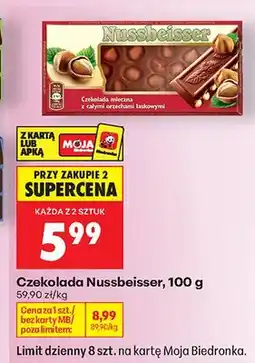 Biedronka Czekolada Nussbeisser oferta