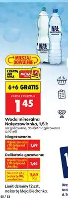 Biedronka Woda mineralna Nałęczowianka niegazowana oferta