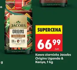 Biedronka Kawa ziarnista Jacobs Origins Uganda & Kenya oferta