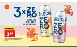 Biedronka Piwo bezalkoholowe Okocim 3xZero pomarańcza-grejpfrut oferta