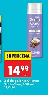 Biedronka Żel do golenia Gillette Satin Care oferta