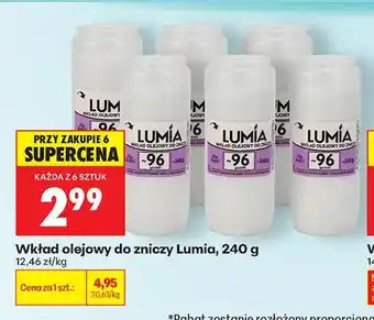 Wkład olejowy do zniczy Lumia