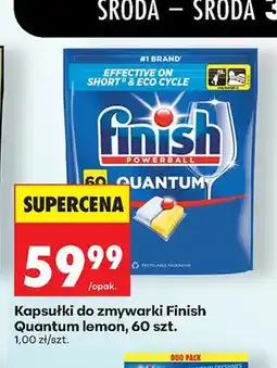 Biedronka Kapsułki do zmywarki Finish Quantum lemon oferta