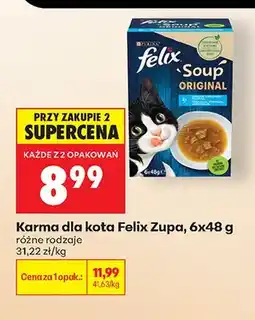 Biedronka Karma dla kota Felix Zupa 6-pak oferta