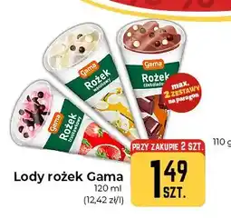 Społem Częstochowa Lody rożek Gama waniliowy oferta