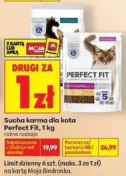 Biedronka Sucha karma dla kota Perfect Fit oferta