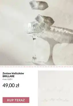 Homla Zestaw kieliszków BRILLARE 4-pak oferta