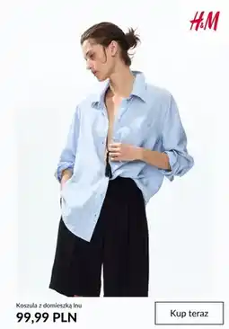 H&M Koszula z domieszką lnu H&M oferta