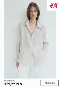 H&M Lniana koszula H&M oferta
