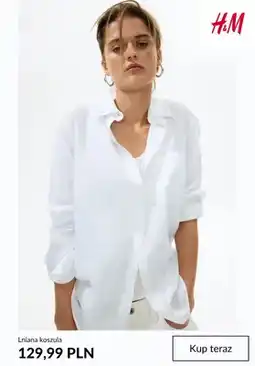 H&M Lniana koszula H&M oferta