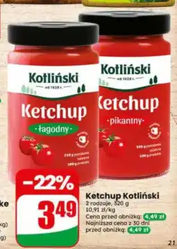 Dino Ketchup Kotliński łagodny oferta