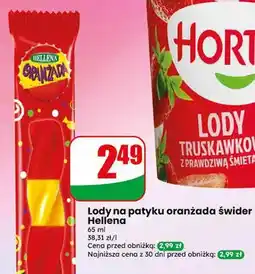Dino Lody na patyku oranżada świder Hellena oferta