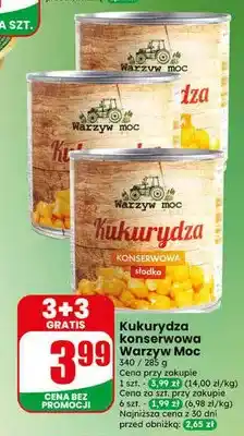Dino Kukurydza konserwowa słodka Warzyw Moc oferta