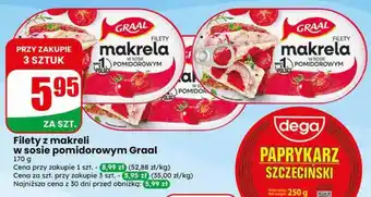 Dino Filety z makreli w sosie pomidorowym Graal oferta