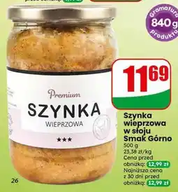 Dino Szynka wieprzowa w słoju Smak Górno oferta