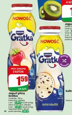 Dino Jogurt pitny Danone Gratka truskawkowy oferta