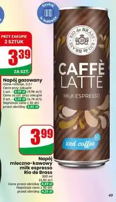 Dino Napój mleczno-kawowy Rio de Brass Caffè Latte Milk Espresso oferta