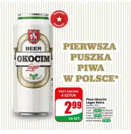Dino Piwo Okocim Lager Retro oferta