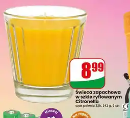 Dino Świeca zapachowa w szkle ryflowanym Citronella oferta