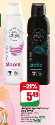 Dino Antyperspirant spray Neo Style men arctic oferta