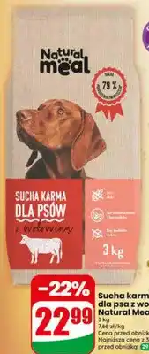Dino Sucha karma dla psa z wołowiną Natural Meal oferta