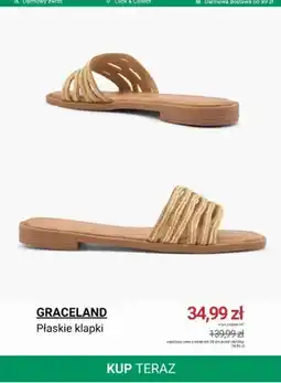 Deichmann Płaskie klapki GRACELAND oferta