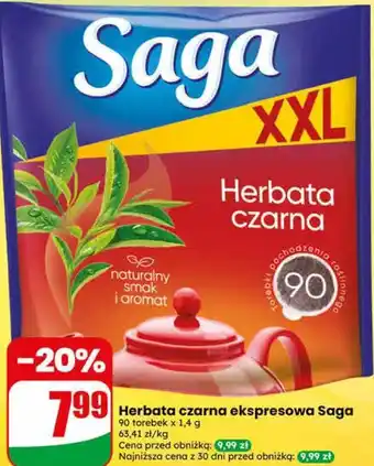 Dino Herbata czarna ekspresowa Saga oferta