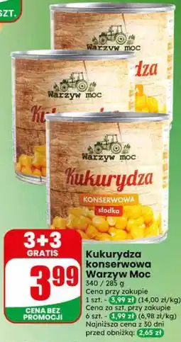 Dino Kukurydza konserwowa Warzyw Moc oferta