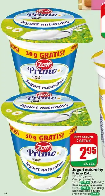 Dino Jogurt naturalny Primo Zott oferta