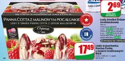 Dino Lody w pucharku Panna Cotta z sosem malinowym B&G oferta