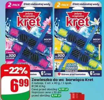 Dino Zawieszka do wc barwiąca Kret oferta