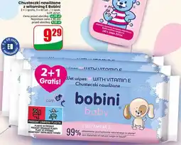 Dino Chusteczki nawilżane z witaminą E Bobini oferta
