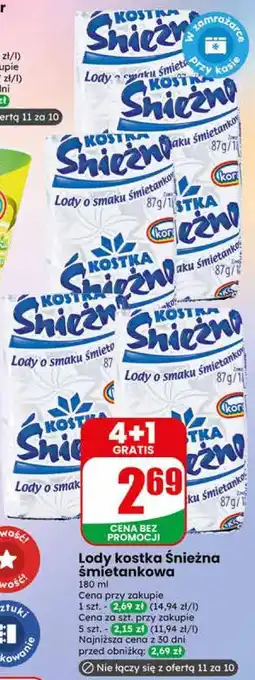 Dino Lody kostka Śnieżna śmietankowa oferta