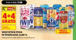 Biedronka Wszystkie piwa w puszkach, 0,00% oferta
