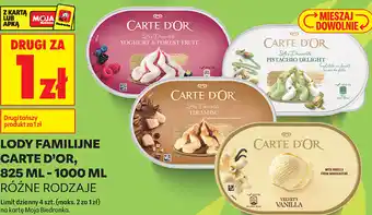 Biedronka Lody familijne Carte d'Or oferta