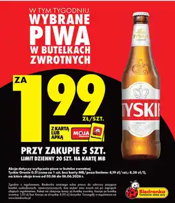Biedronka Piwo Tyskie Gronie oferta