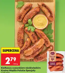 Biedronka Kiełbasa z czosnkiem niedźwiedzim Kraina Wędlin Polskie Specjały oferta