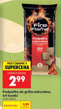 Biedronka Fire & Flame Podpałka do grilla naturalna, 64 kostki oferta