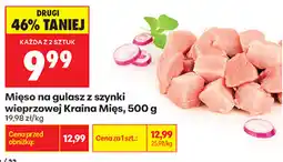 Biedronka Mięso na gulasz z szynki wieprzowej Kraina Mięs oferta