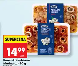 Biedronka Koreczki śledziowe Marinero oferta