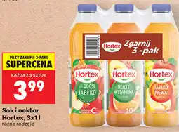 Biedronka Sok i nektar Hortex oferta