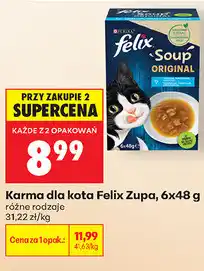 Biedronka Karma dla kota Felix Zupa oferta