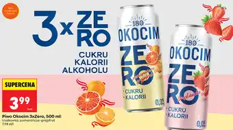 Biedronka Piwo Okocim 3xZero oferta