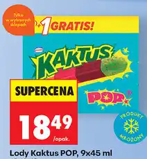 Biedronka Lody Kaktus POP oferta