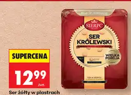 Biedronka Ser żółty w plastrach Królewski oferta